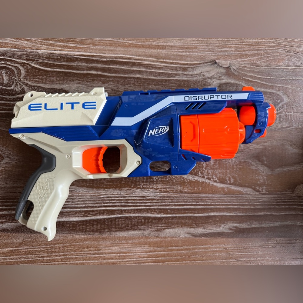 NERF Elite Disruptor Blaster - Blue and Orange
